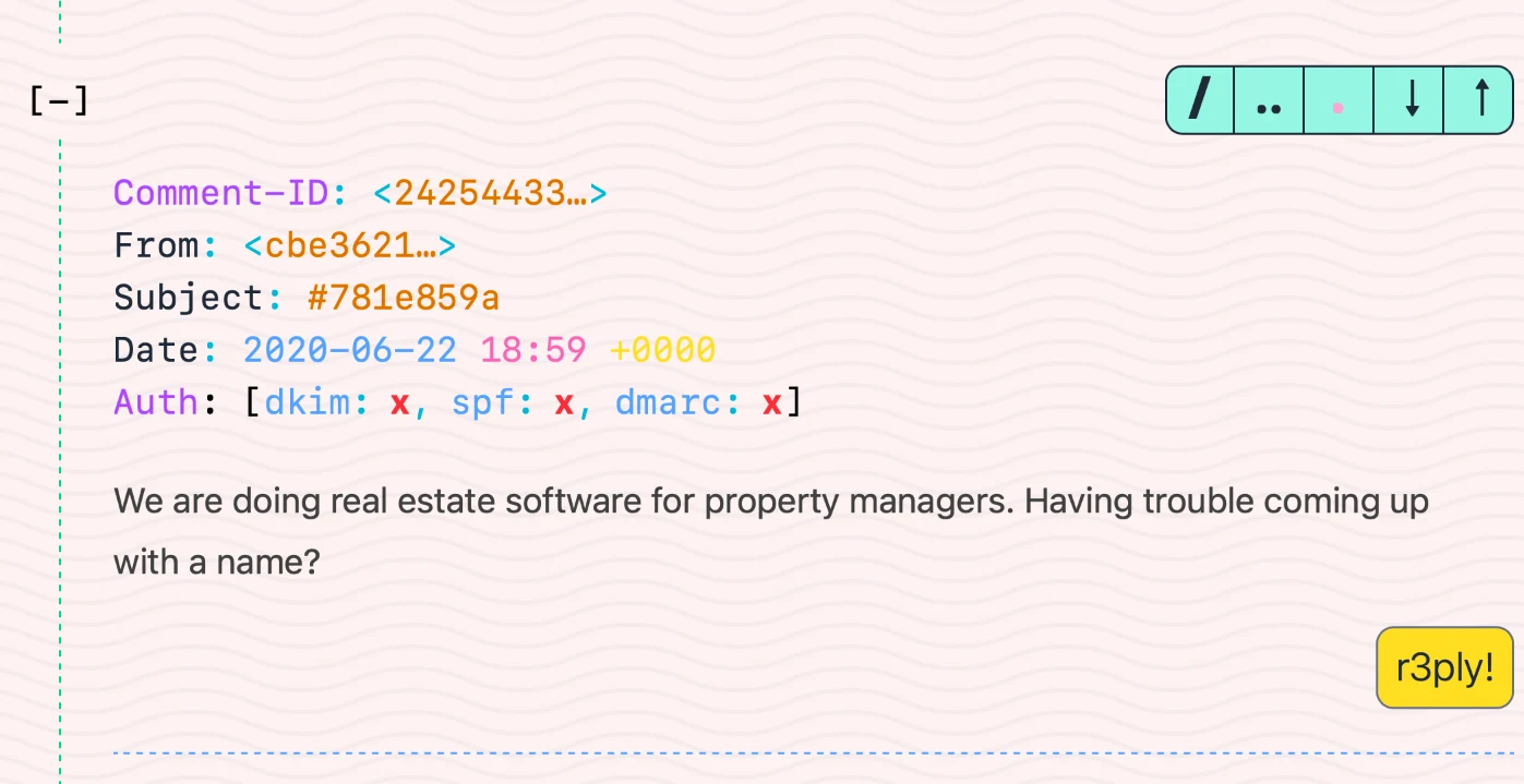 Screenshot showing "hackernews" style but on mobile